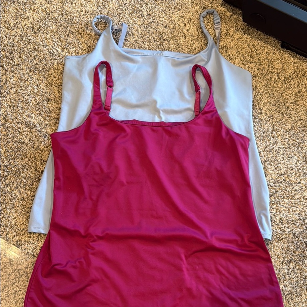 2 NY & Co tank tops with built in Bras